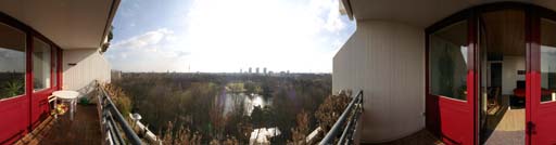 Mannheim, Balkon zum Herzogenriedpark